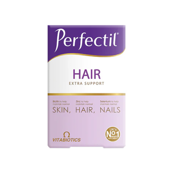 اقراص برفكتيل بلس للشعر عدد 60 قرص Perfectil Hair Plus Extra Support