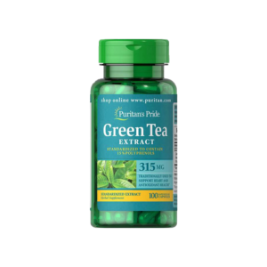 كبسولات الشاي الاخضر للتخسيس وحرق الدهون من بيورتان برايد الأمريكية - Green Tea extract Puritan’s Pride تركيز 315 جم / 100 كبسولة