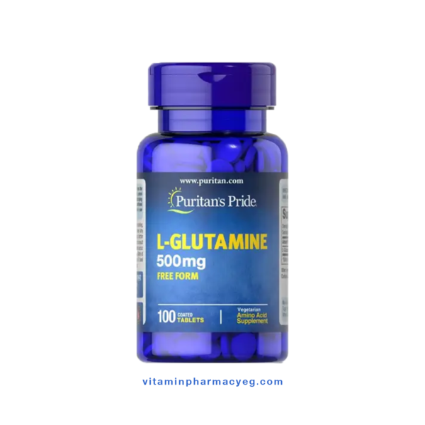 إل جلوتامين من بيورتان برايد 500 مجم 100 كبسولة سريعة الامتصاص -Puritan's Pride L-Glutamine 500mg 100 Rapid Absorption Capsules