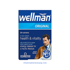 اقراص فيتامين ويلمان اورجينال للرجال 30 قرص - Wellman Original Men's Vitamin Tablets 30 Tablets