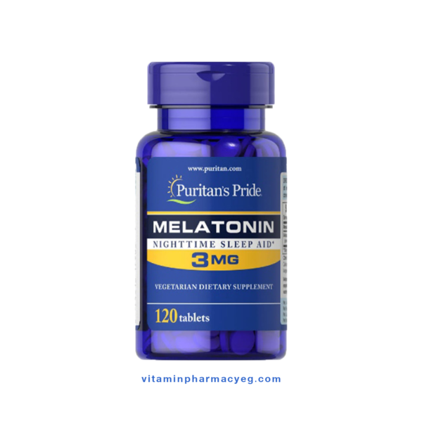 بيورتان برايد ميلاتونين 120 قرص/تركيز 3 مجم - Puritan's Pride Melatonin 120 Tablets - 3 mg (Copy)