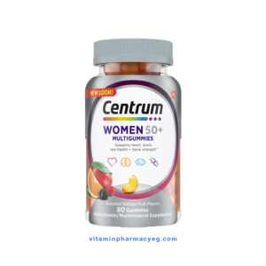 سنتروم سيلفر 50+ للنساء بطعم الفواكهة 80 قطعة مضغ - Centrum Silver 50+ for Women Fruit Flavor 80 Chewables