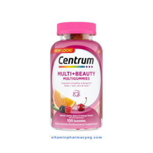 سنتروم مالتي بيوتي لدعم صحة الجسم و المظهر 100 قطعة - Centrum Multi Beauty to support body health and appearance 100 pieces