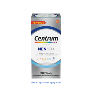 سنتروم سيلفر 50+ للرجال 100 قرص - Centrum Silver 50+ for Men 100 Tablets