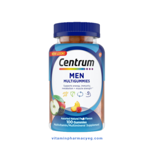 سنتروم مضغ بطعم الفواكهة للرجال 170قطعة - Centrum Men Fruit Flavour Chewables 170 Count