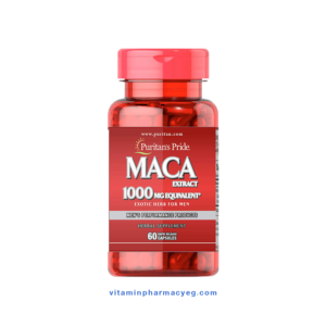 كبسولات الماكا للرجال لتعزيز الصحة الجنسية من بيورتان برايد 60 كبسولة - تركيز 1000مجم - Maca Capsules for Men to Boost Sexual Health 60 Capsules