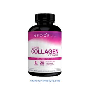 نيوسيل سوبر كولاجين بلس مع فيتامين سي 120 قرص - Neocell Super Collagen Plus with Vitamin C 120 Tablets